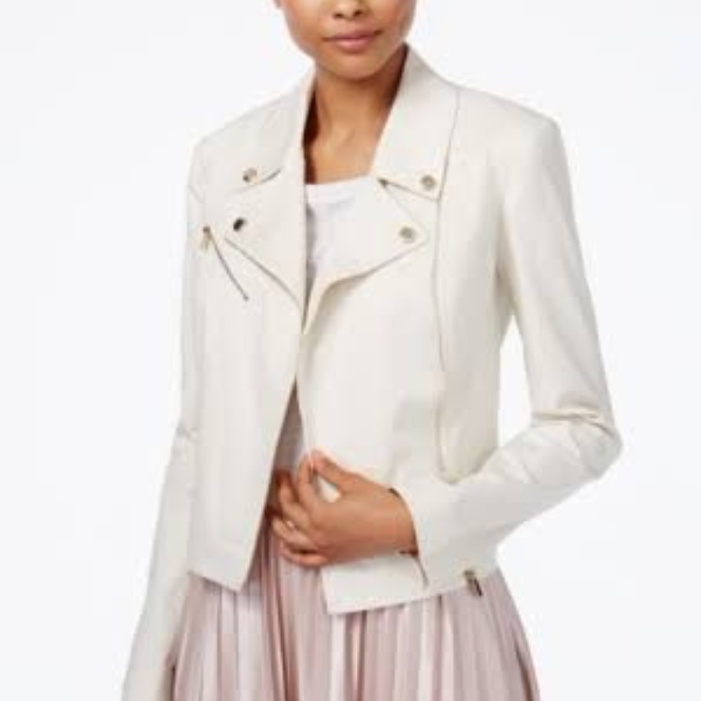 RACHEL RACHEL ROY Stretch Cotton Moto Jacket - Picture 4 of 5